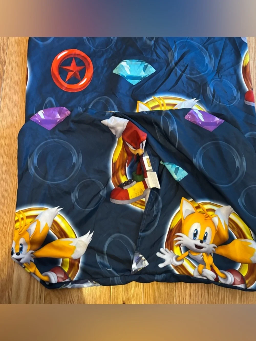 Sonic the Hedgehog Tails & Knuckles Pillow cases (2) - Navy